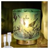 CORDLESS RECHARGEABLE TABLE LAMP, GLASS USB-C DECO