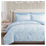 GENIOSPIN LIGHT BLUE FULL COMFORTER SET FOR GIRLS-