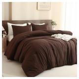 PAXRAC EARTHY BROWN COMFORTER KING SIZE, NEUTRAL 3