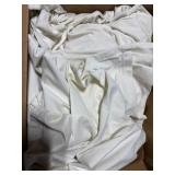1 LOT OF (4) WHITE WINDOW CURTAINS