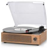 RETRO RECORD PLAYER FOR VINYL WITH SPEAKERS VINTAG
