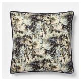 1 LOT (2) 24'X24' ABSTRACT TREE PRINTED THROW PILL