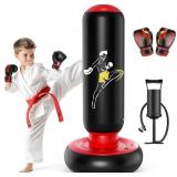 QPAU KIDS PUNCHING BAG TOY WITH BOXING GLOVES, 66