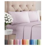 KING SIZE 4 PIECE SHEET SET - COMFY BREATHABLE & C