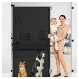 72 INCH EXTRA TALL RETRACTABLE DOG GATE 55 INCH WI