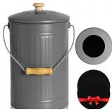 COUNTERTOP COMPOST BINS FOR KITCHEN, LARGE 1.95 GA
