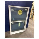 PELLA APPRX 37IN X57IN WHITE ALUMINUM EXT. MAPLE W