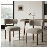 $164 COLAMY CHAIR - SET OF 2 SOLID WOOD DINING CHA