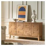 $603 KAMIS SEADRIFT WOOD 60 IN. SIDEBOARD WITH HEX