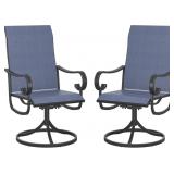 $280 VICLLAX PATIO SWIVEL CHAIRS SET OF 2, OUTDOOR