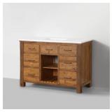 HIGHBURY FURNISHINGS CHAMONIX 48-IN VINTAGE PINE U