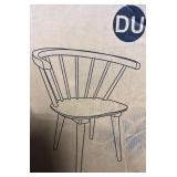 DUHOME SET OF 3 BLACK CHAIR