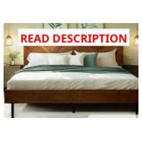 SOLID QUEEN WOOD BED