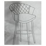 2 PIECE BAR STOOL