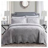 $350 VCNY HOME WESTLAND QUILTED BEDSPREAD SET