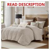 $374 MADISON PARK COMFORTER SET CHENILLE JACQUARD,