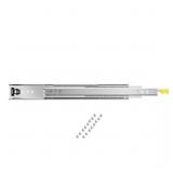 DRAWER RAILS, 30 IN. SILVER, CARBON STEEL, SIDE MO