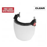 MILWAUKEE BOLT CLEAR DUAL COAT LENS FULL FACE SHIE