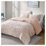 GEMMA 3-PIECE BLUSH POLYESTER KING/CAL KING COMFOR