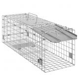 LIVE ANIMAL CAGE TRAP, 24 X 8 X 8 IN. HUMANE CAT T