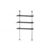 $129 12 IN. W X 40 IN. H BLACK ADJUSTABLE SHELVE K