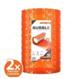 1 LOT OF 2-12 IN. X 25 FT. ORANGE HEAVY DUTY BUBBL