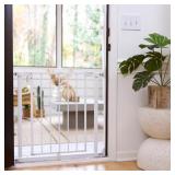 DOORWAY 37 IN. S SERIES QUAD CAM LOCK GATE IN WHIT