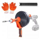 DRAIN AUGER 25 FT. PLUMBING SNAKE CLOG REMOVER WIT