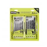 BLACK OXIDE HEX SHANK DRILL BIT SET (15-PIECE)