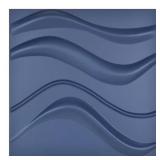 NAVY BLUE WAVER DECORATIVE WALL PANEL 3D WALL TILE