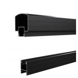 4 FT. MATTE BLACK ALUMINUM DECK RAILING HAND AND B