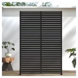 $140 72 IN. GALVANIZED METAL OUTDOOR PRIVACY SCREE