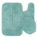 TRADITIONAL SEA FOAM 21 IN. X 34 IN. WASHABLE BATH