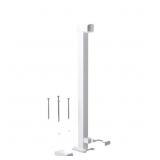 36 IN. H X 4 IN. W WHITE ALUMINUM DECK RAILING END
