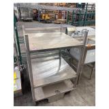 APPRX 29.5IN X 29.5IN X 46IN S.S 3 TIER WORK SHELF