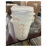 1 LOT OF ASST FOOD PREP STORAGE CONTAINERS; SOME 4