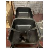 1 LOT (2) BLACK CHILDREN S BOOSTER SEATS