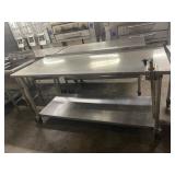 73 X 30 X 35 1/2 SS FOOD PREP TABLE W/ CAN OPENER