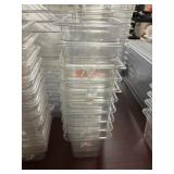 1 LOT (10) 1/6QT FOOD PREP CONTAINERS *NO LIDS*