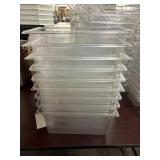 1 LOT (9) 1/3QT FOOD PREP CONTAINERS *NO LIDS*