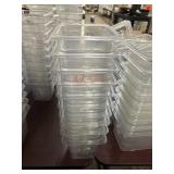 1 LOT (10) 1/6QT FOOD PREP CONTAINERS *NO LIDS*