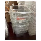 1 LOT (7) 1/6QT FOOD PREP CONTAINERS *NO LIDS*