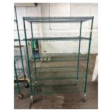 APPRX 48IN X 24IN X 67 1/2IN GREEN COATED METAL 5