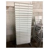 1 LOT STACK OF (22) WHITE PLASTIC DOUGH PROOFING C