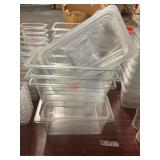 1 LOT (1) 1/1QT AND (3) 1/2QT ACRYLIC FOOD PREP CO