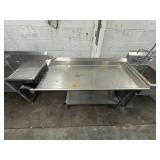 APPRX 64IN X 30IN X 40IN S.S COMMERCIAL WORK TABLE