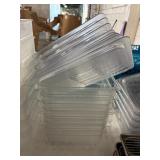 1 LOT (6) 1/2QT ACRYLIC FOOD PREP CONTAINERS WITH