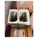 1 LOT OF ASST SAUCE PUMPS, SODA TUBES, AND CASTOR