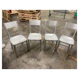 1 LOT: (4) AAA FURNITURE ALUMINUM DINING CHAIRS