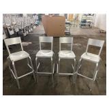 1 LOT: (4) AAA FURNITURE ALUMINUM BAR HEIGHT DININ
